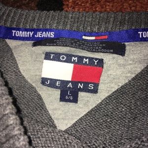 Tommy Hilfiger Sweaters - Vintage Tommy jeans flag sleeve sweater Tommy Hilfiger Sweaters - Vintage Tommy jeans flag sleeve sweater